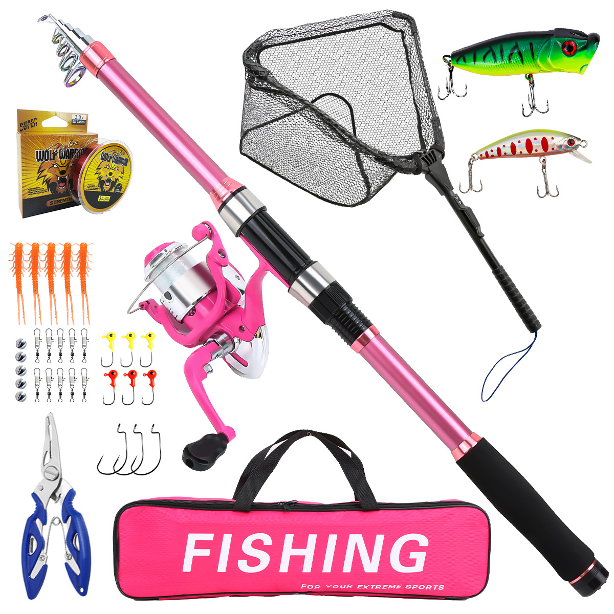 Fishing Equipment Online - Fishing Pole Set Full Kits With