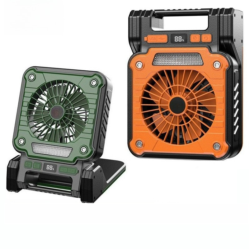 Fishing Equipment Basic - 2026 Handheld Solar Rechargeable Tent Fan
