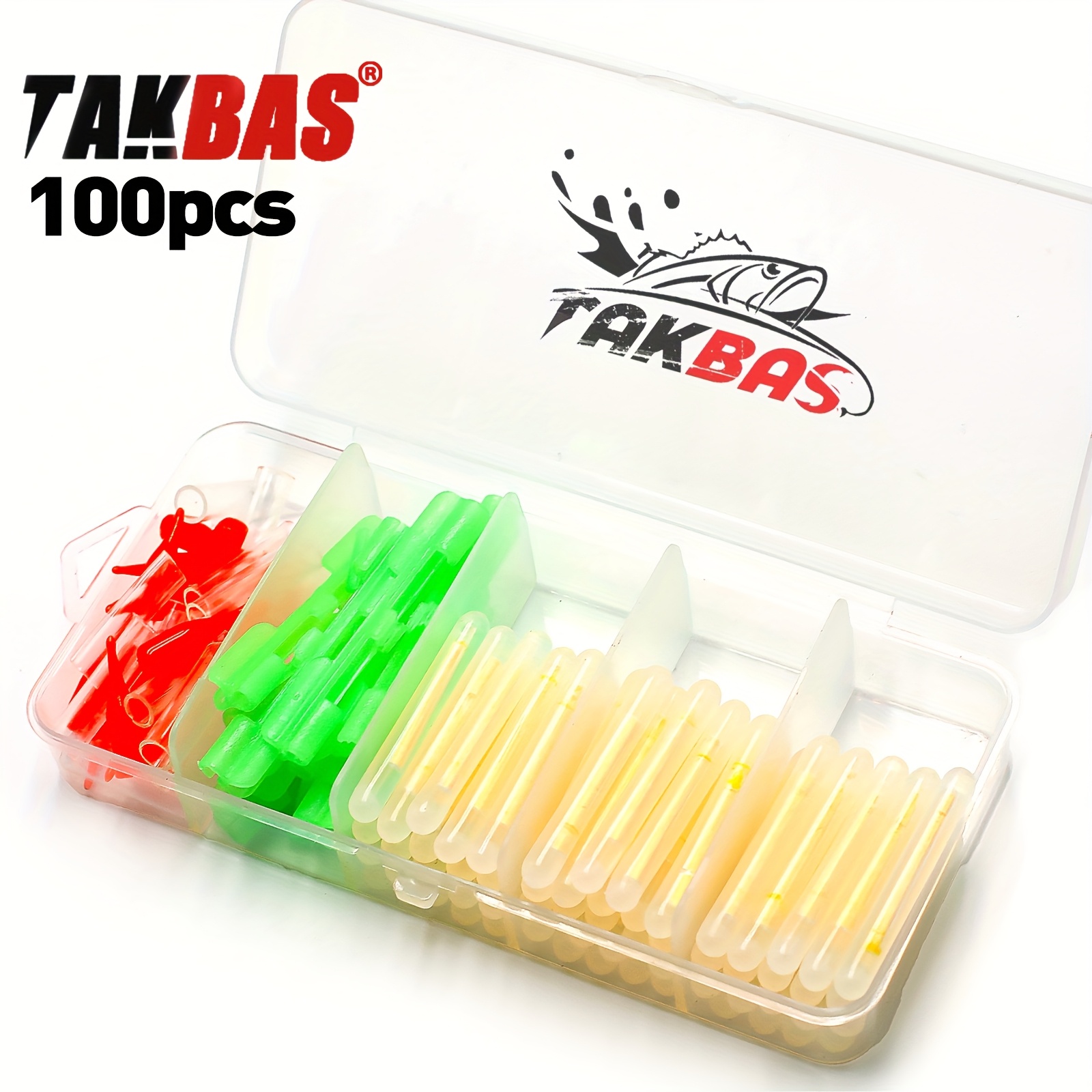 Fishing Bobber Float - 100PCS Fishing Glow Sticks Set, Rod