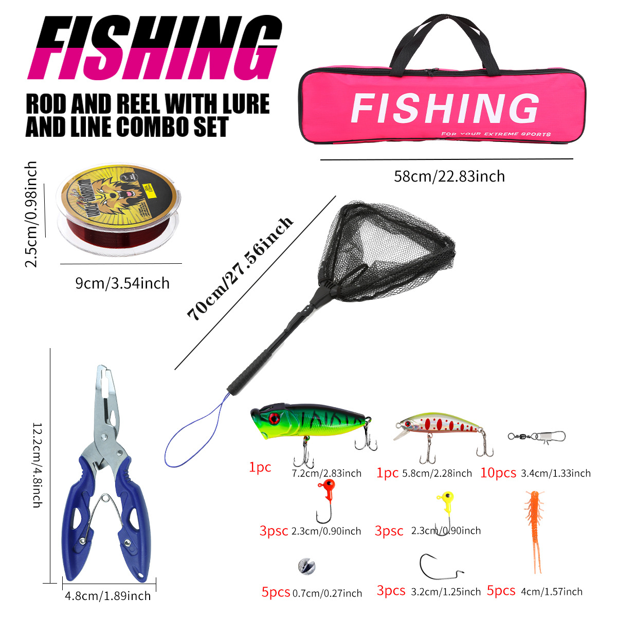 Fishing Pole Set Full Kits Wit - Fishing Equipment Online ulasan dan harga