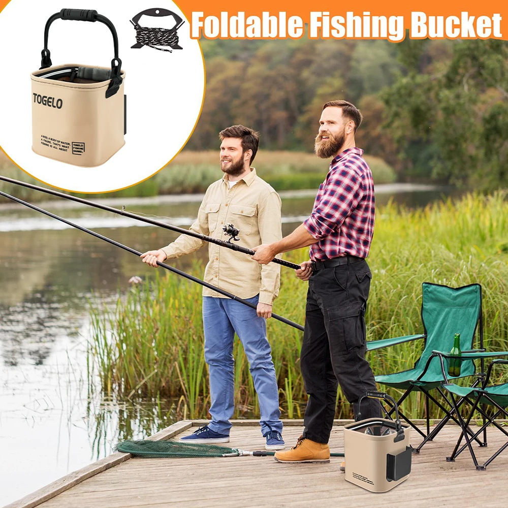 Outdoor Fishing Bucket Foldabl - Fishing Equipment Net ulasan dan harga
