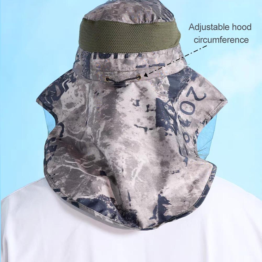 Mosquito Hat Mesh Net Face Nec - Fishing Equipment Net ulasan dan harga