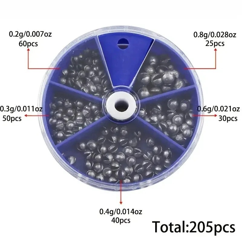 Split Shot Fishing Sinkers Wei - Fishing Equipment Set ulasan dan harga