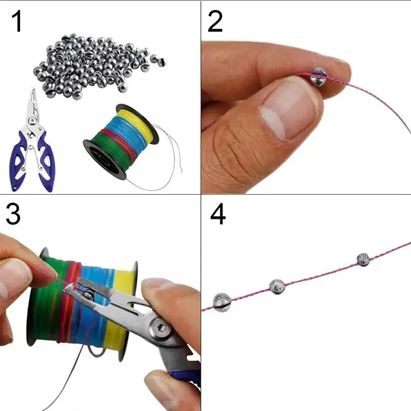 Split Shot Fishing Sinkers Wei - Fishing Equipment Set ulasan dan harga