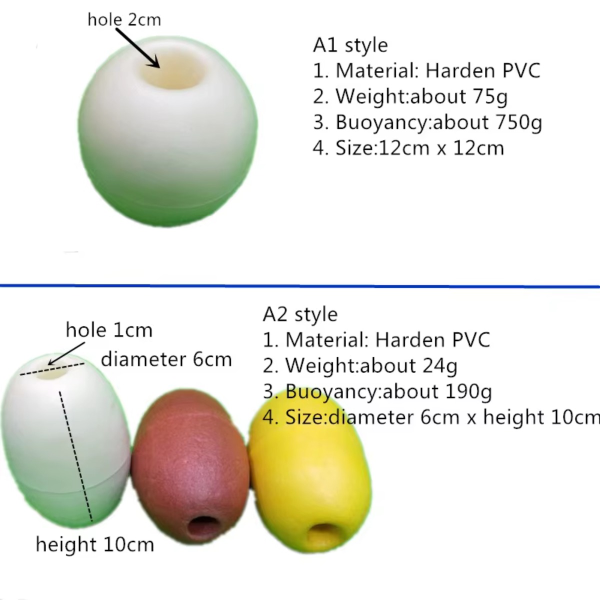 hard PVC foam floating ball aq - Fishing Equipment Net ulasan dan harga