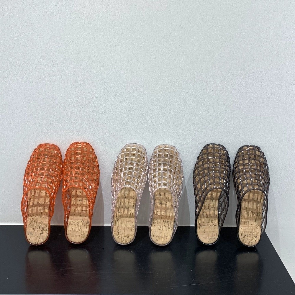Round Toe PVC Crystal Slippers - Fishing Equipment Net ulasan dan harga