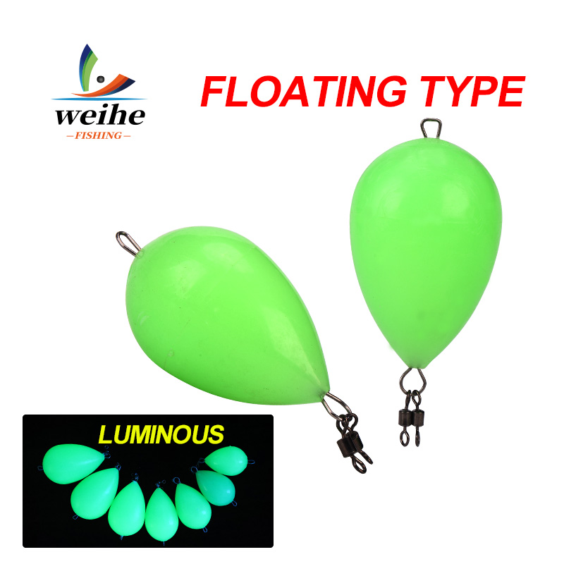 WEIHE 1PC Glow-in-the-dark Fis - Fishing Bobber Float ulasan dan harga