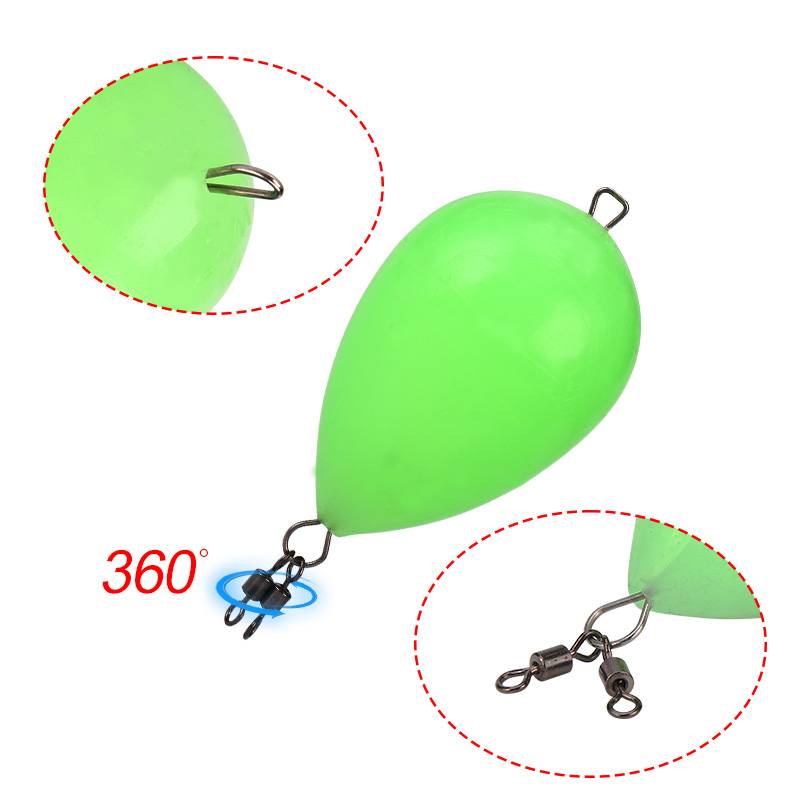 WEIHE 1PC Glow-in-the-dark Fis - Fishing Bobber Float ulasan dan harga