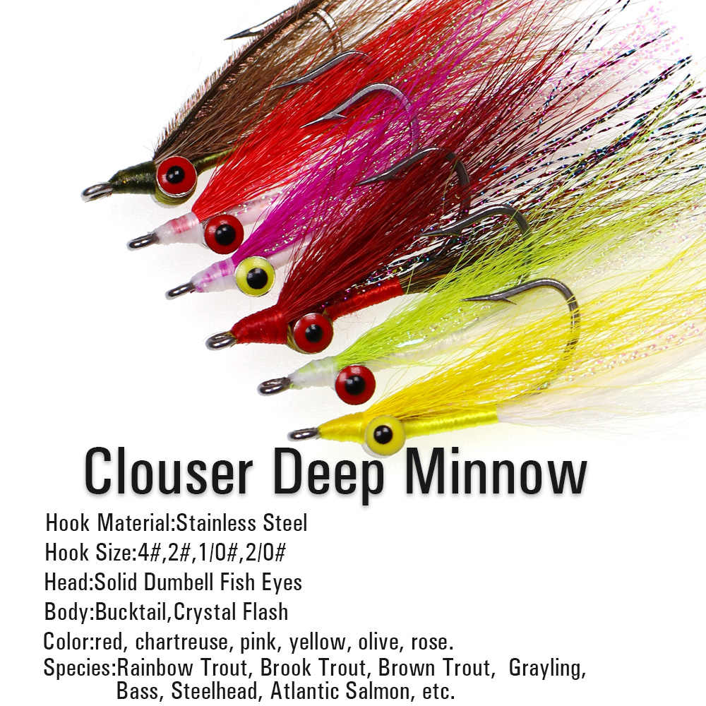 Wifreo 3pcs/6pcs Bucktail Clou - Fishing Equipment Set ulasan dan harga