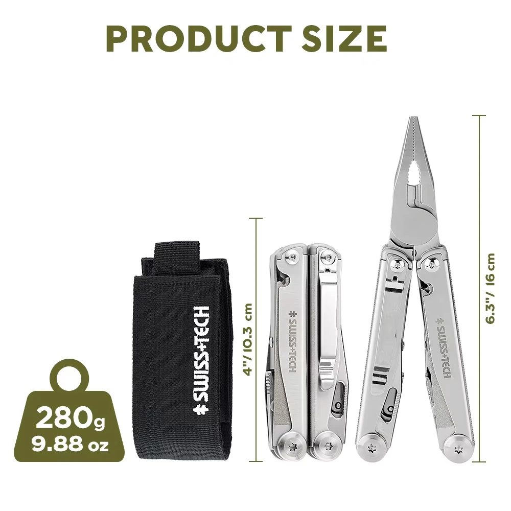 SWISS TECH 18 in 1 Multitool P - Fishing Equipment Set ulasan dan harga