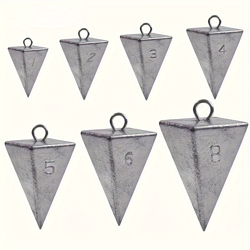3/4/5pcs Pyramid Fishing Sinke - Fishing Equipment Set ulasan dan harga