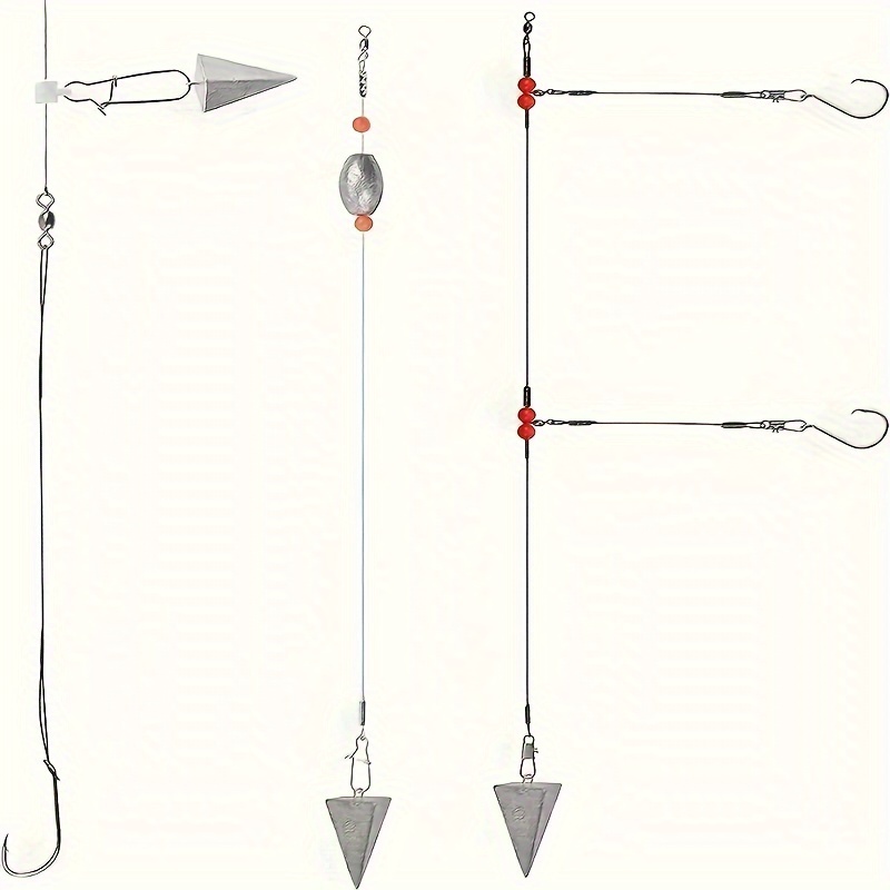 3/4/5pcs Pyramid Fishing Sinke - Fishing Equipment Set ulasan dan harga
