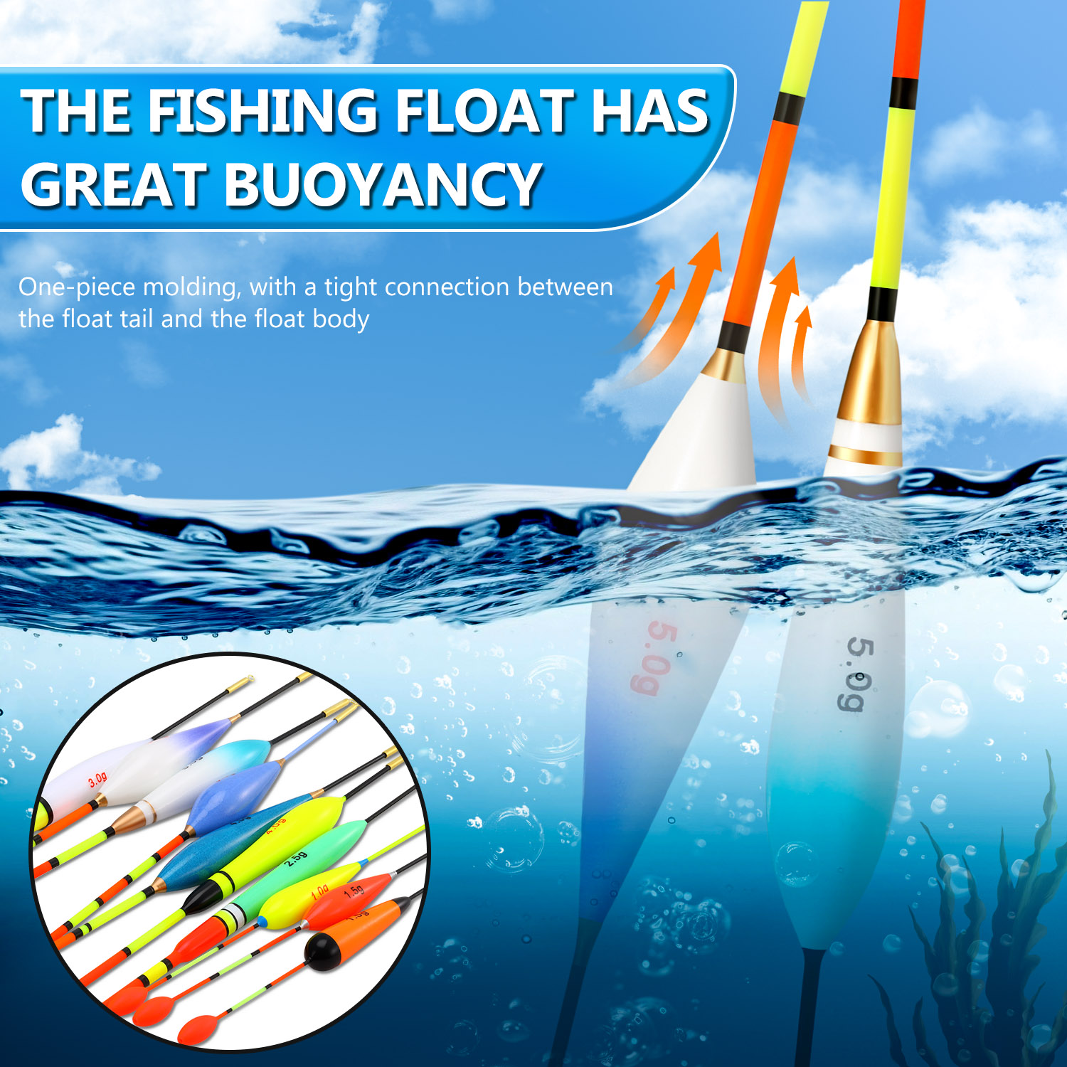 EVA Fishing Float Set 10pc 1.5 - Fishing Equipment Set ulasan dan harga